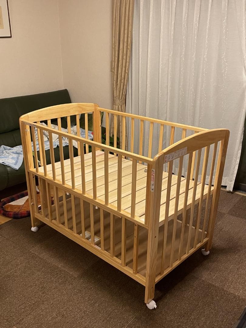 カトージ（KATOJI）ベビーベッドハイタイプ床板すのこレギュラーサイズ