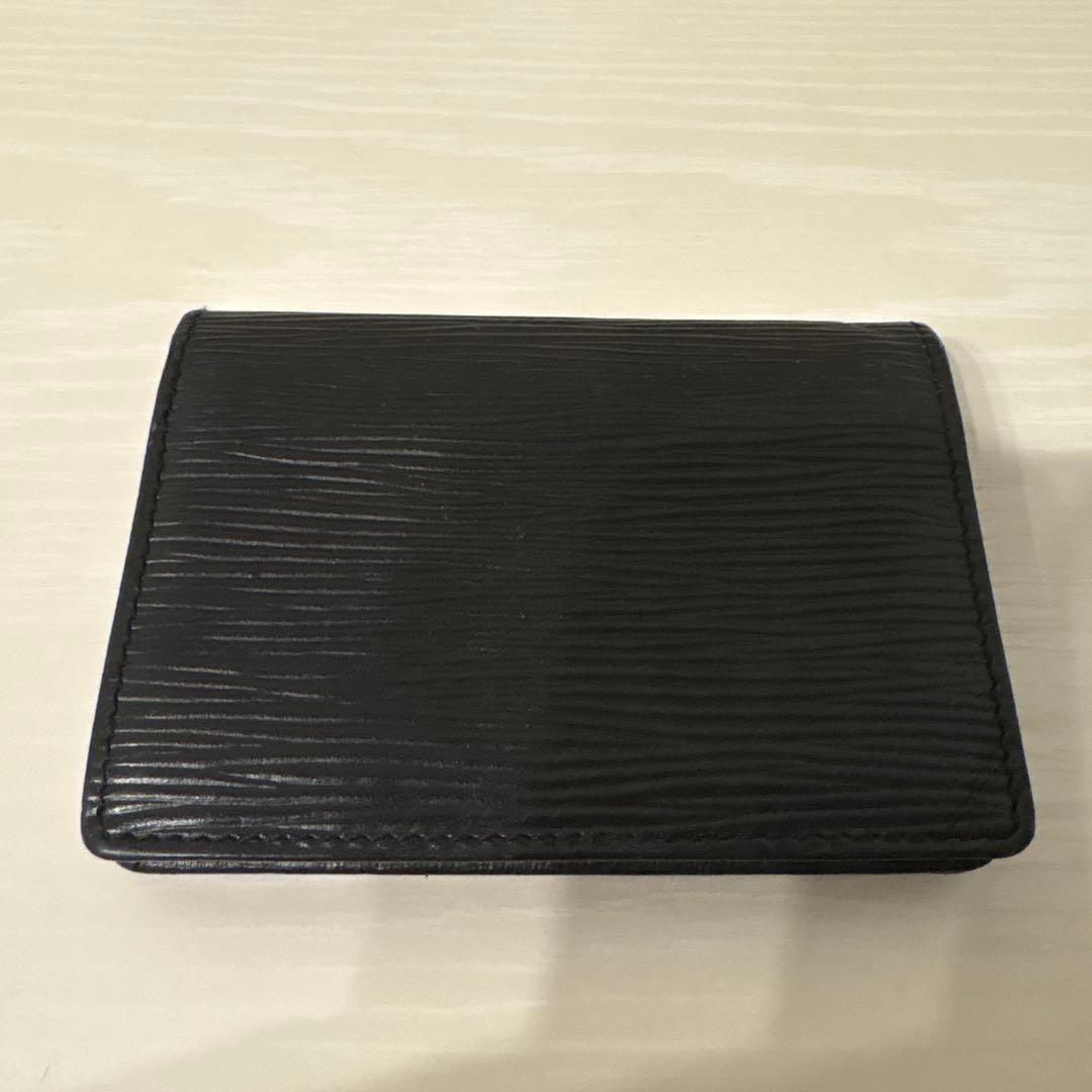 Louis Vuitton ブラックレザー名刺入れ