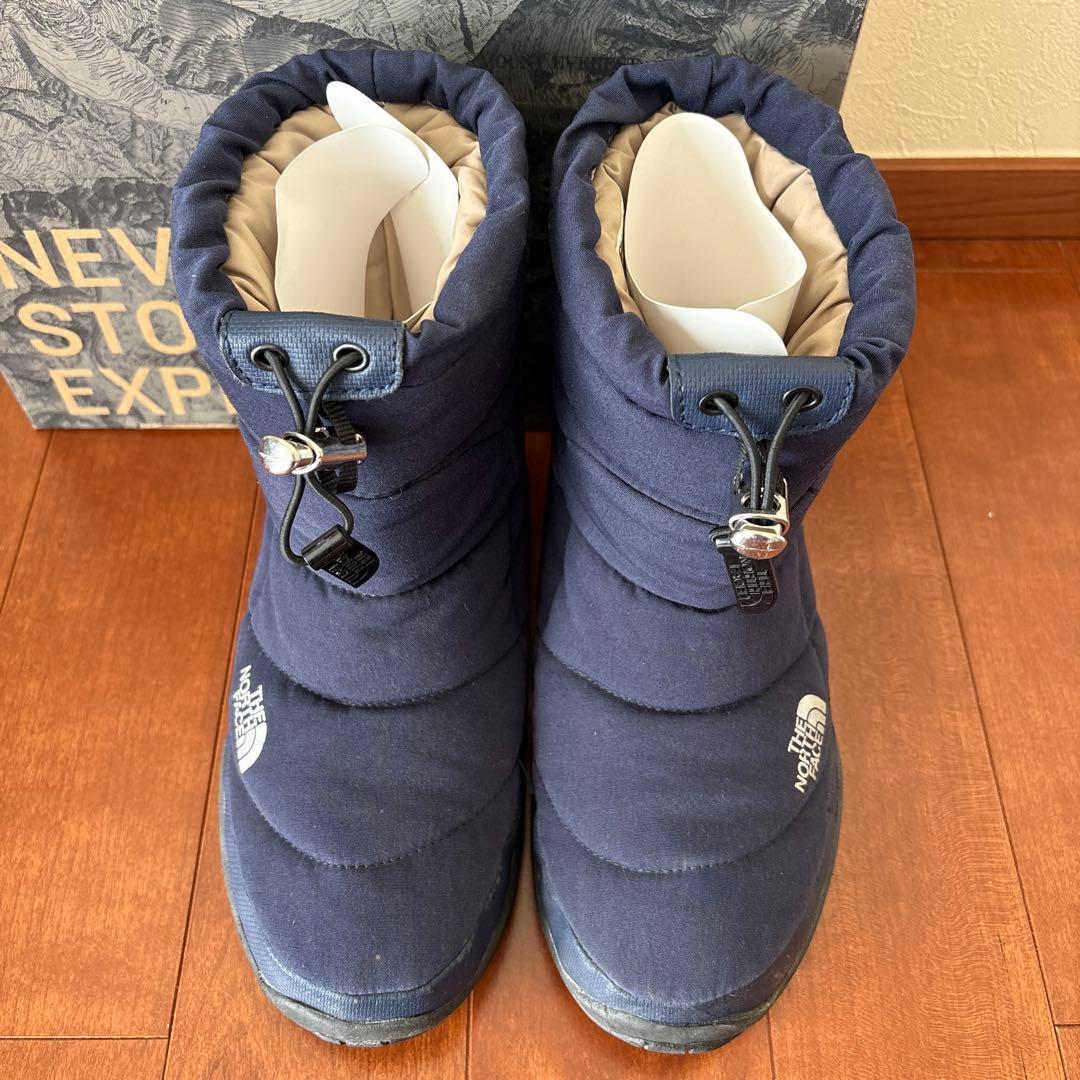 美品ノースフェイスTHE NORTH FACEヌプシ ブーツ24cm防寒ネイビー