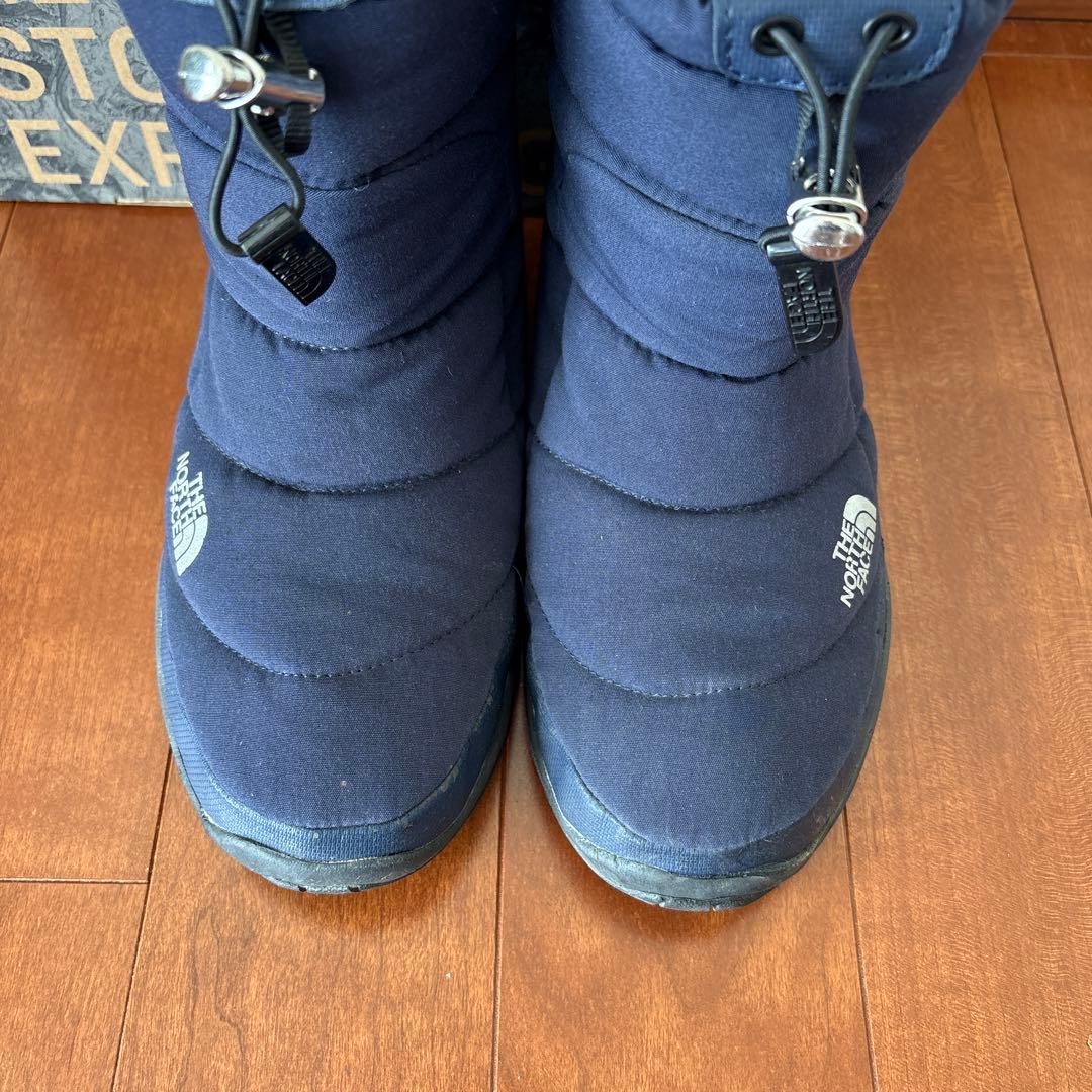 美品ノースフェイスTHE NORTH FACEヌプシ ブーツ24cm防寒ネイビー