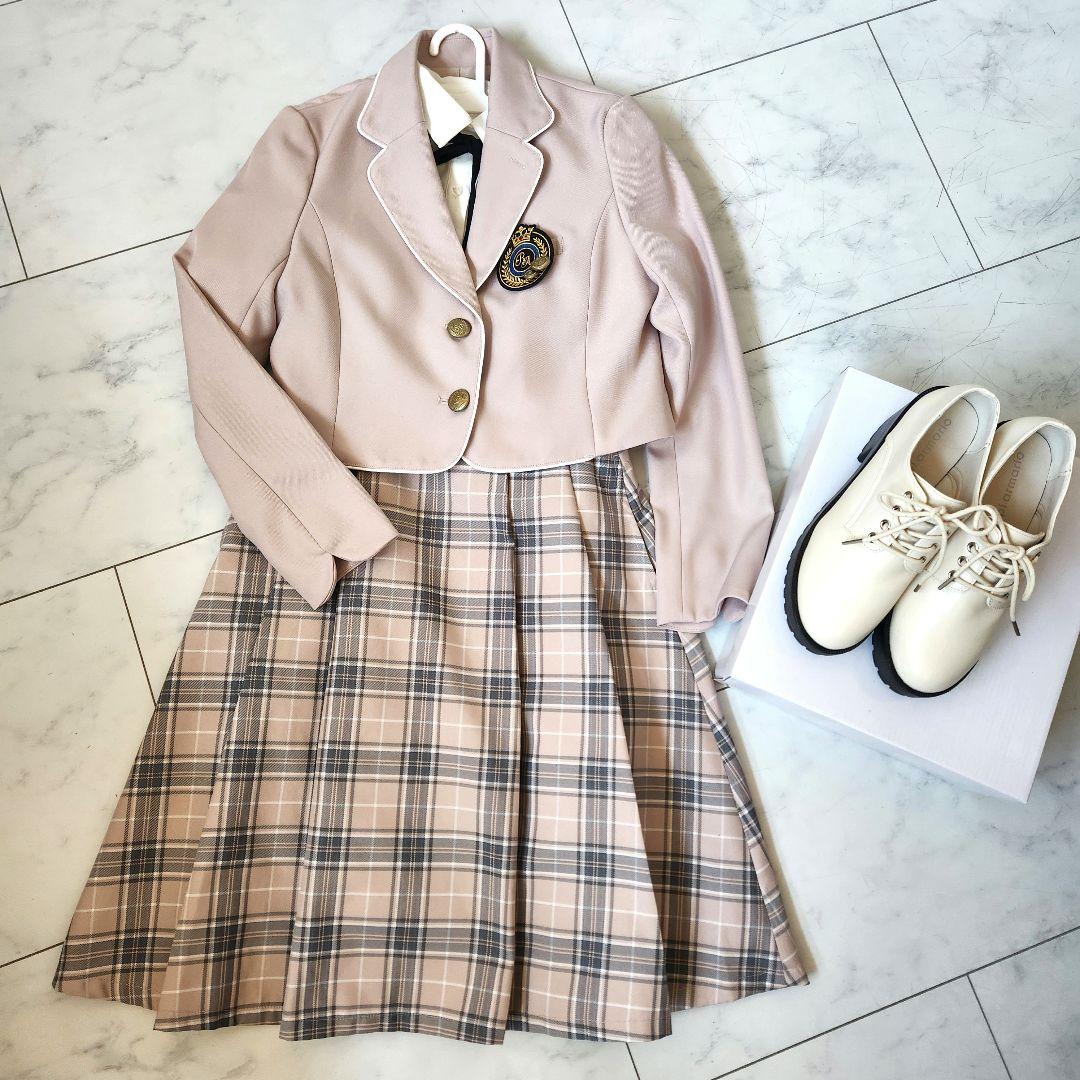 ぽんきちレピピアルマリオ　卒服　2023 ピンクベージュS、Mサイズ靴つき