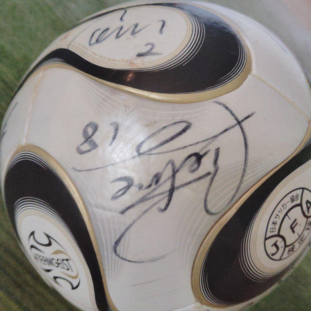 2006年ドイツワールドカップ　jリーグ記念ボール　チームガイスト　サイン多数
