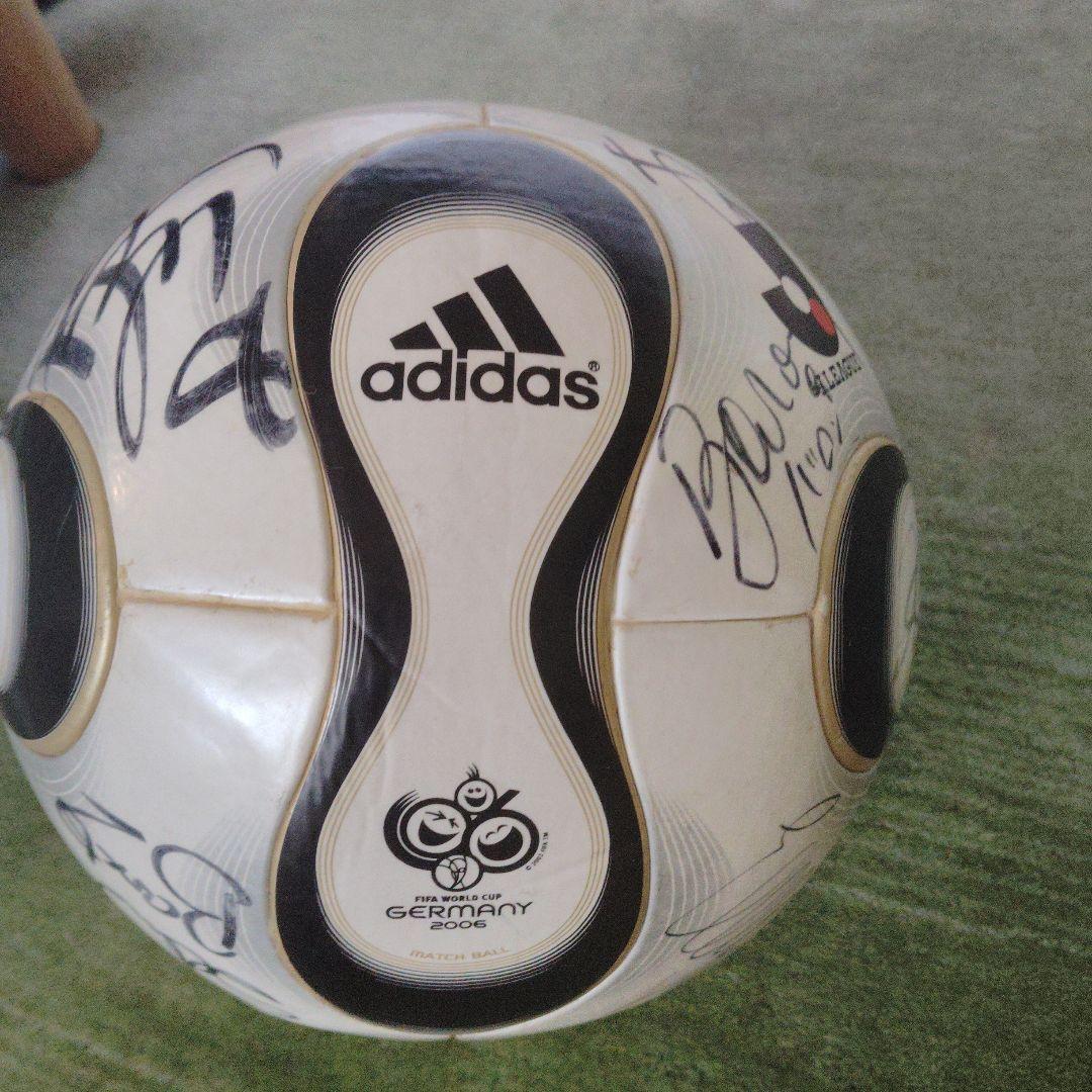 2006年ドイツワールドカップ　jリーグ記念ボール　チームガイスト　サイン多数