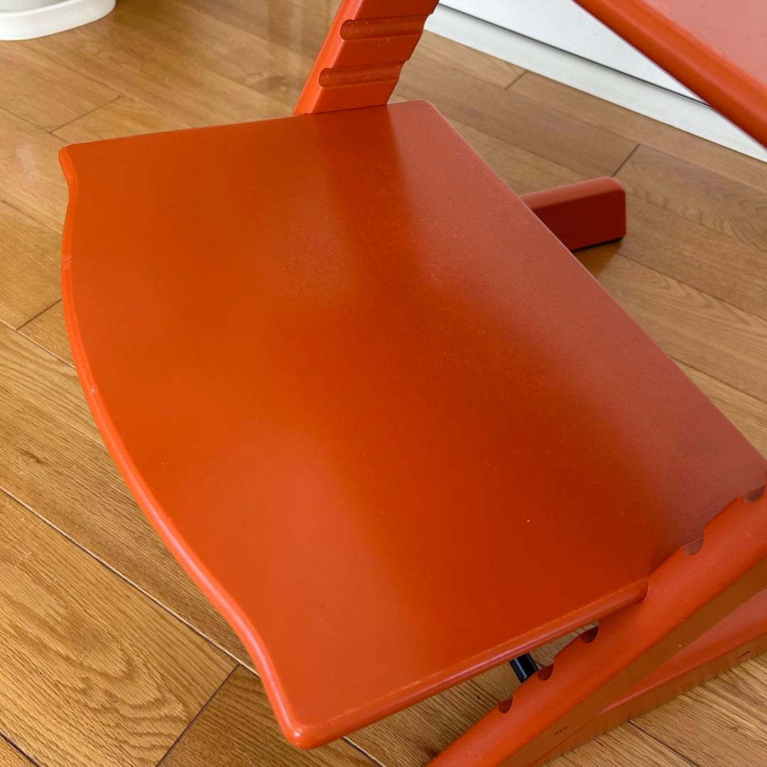 れんこん　新型　ストッケ トリップトラップ オレンジ　No4