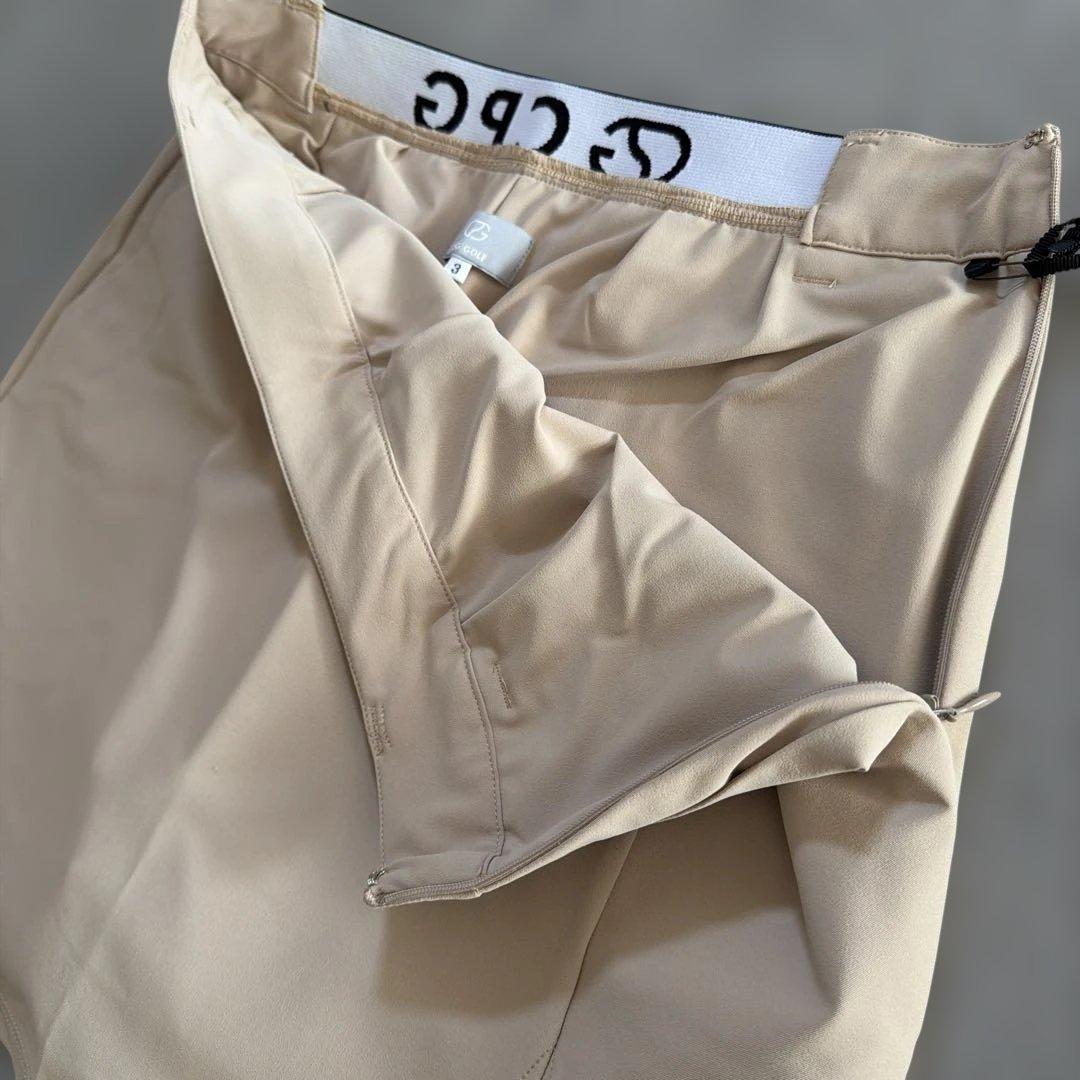 【新品タグ付】 CPG♪ベージュ スカートサイドスリット インナーパンツ一体型