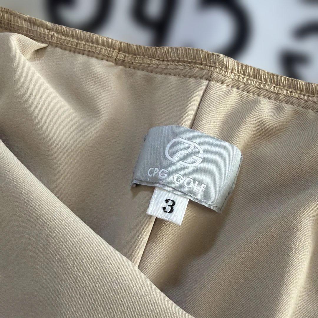 【新品タグ付】 CPG♪ベージュ スカートサイドスリット インナーパンツ一体型