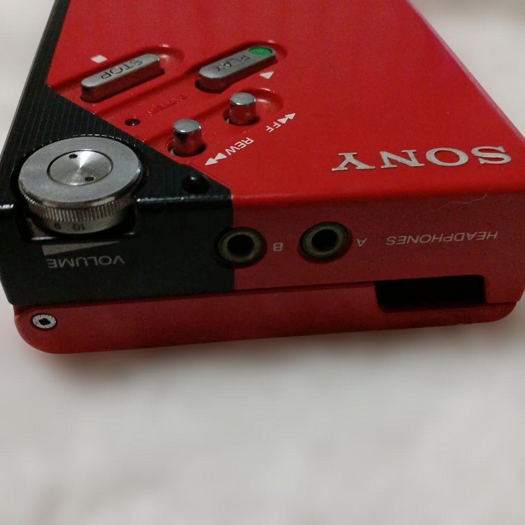 SONY WALKMAN II カセットプレーヤー レッド