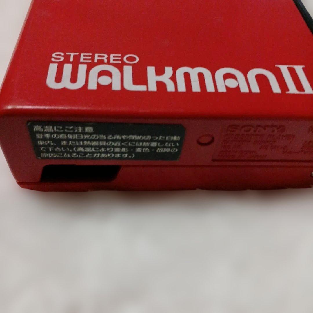 SONY WALKMAN II カセットプレーヤー レッド
