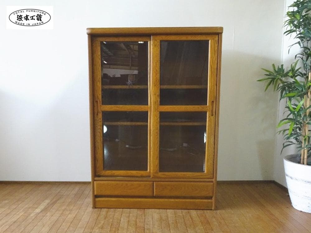 *ΘsunΘ*　浜本工芸　№.8600　書棚H　W85　本棚　飾り棚　美品