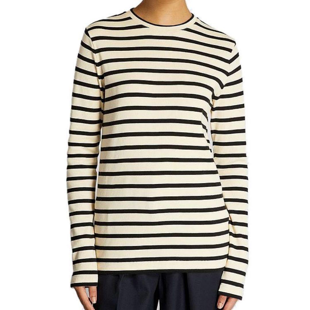 JIL SANDER+ ストライプ 長袖 Tシャツ