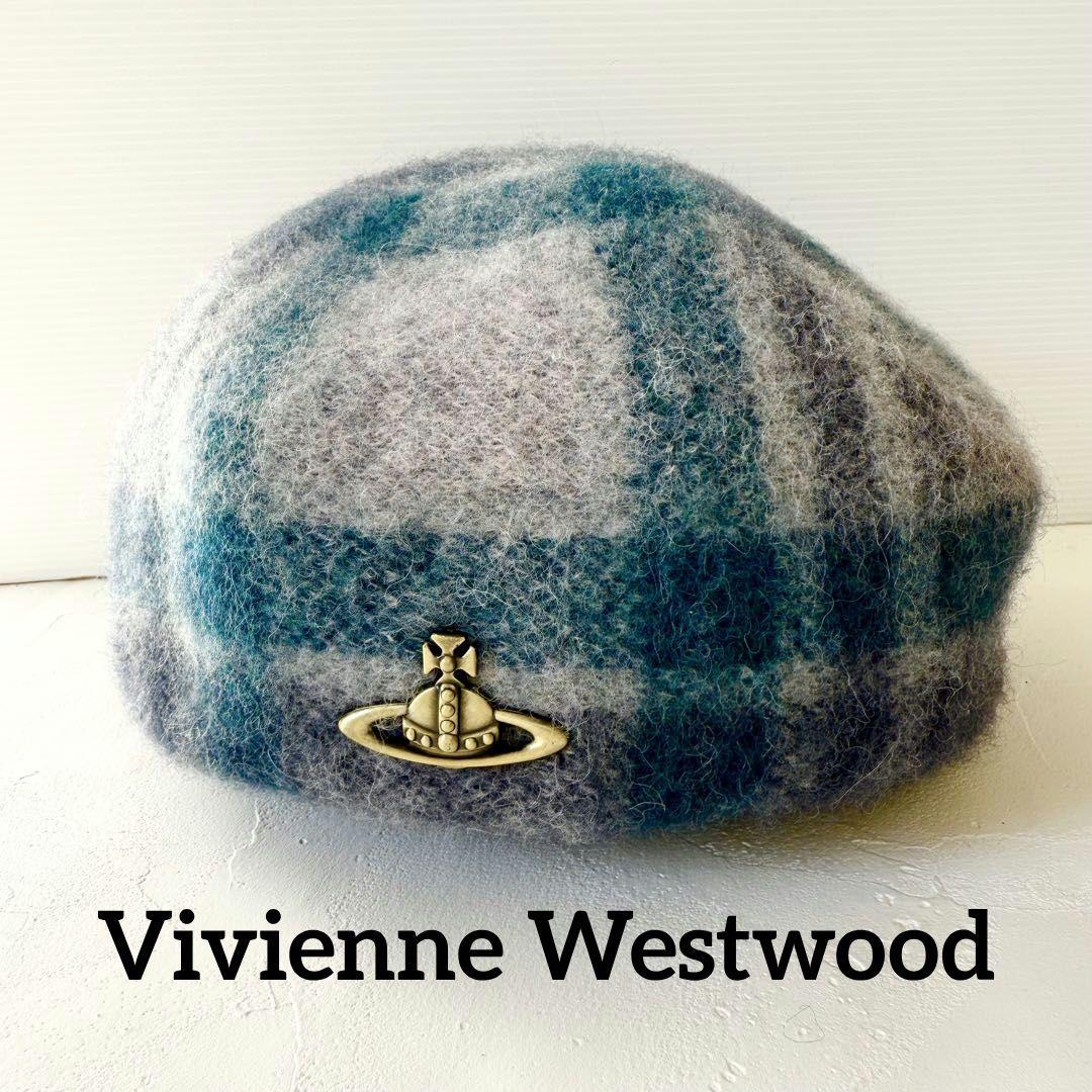 【良品】ヴィヴィアンウエストウッド　ベレー帽　アルパカ　ウール　ゴールドオーブ