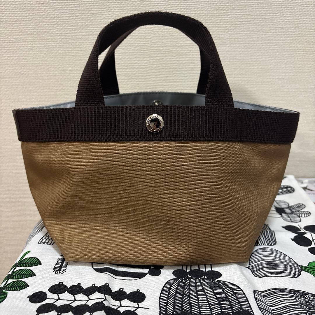 Herve Chapelier コーデュラ舟型トートバッグS 701Cシャモア