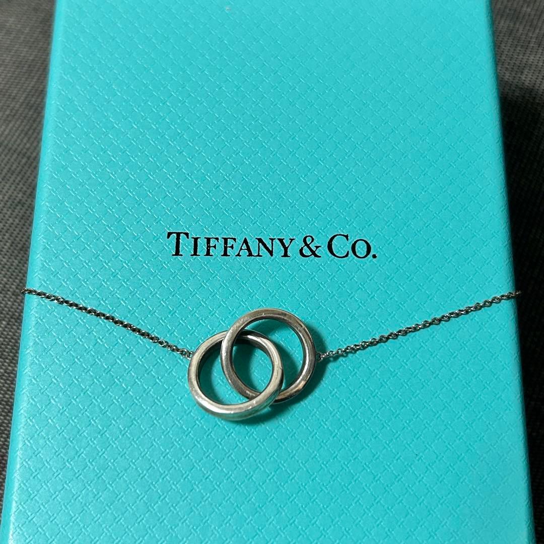 TIFFANY&CO インターロッキング　コンビ　ネックレス925ルベドメタル