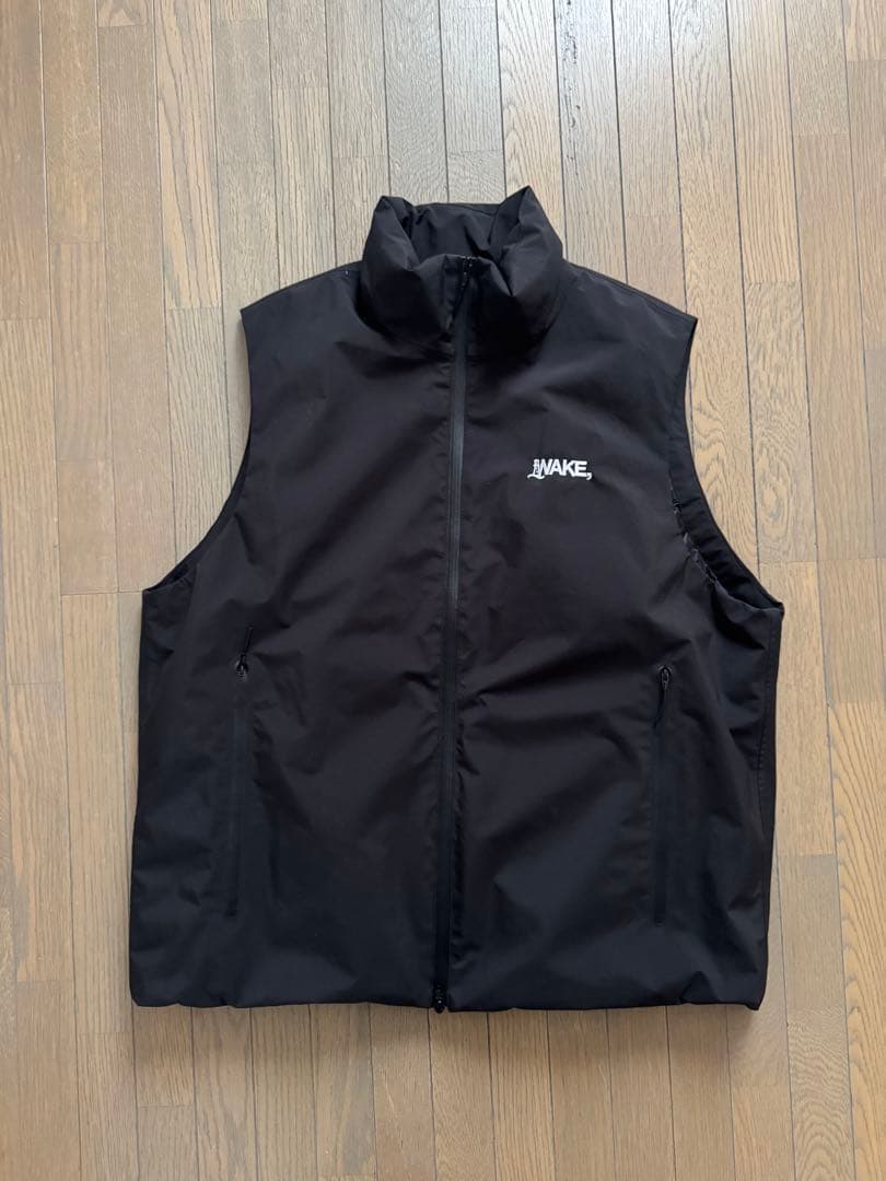 ジャケット・アウター WAKE sapporo 3layer down vest BLACK