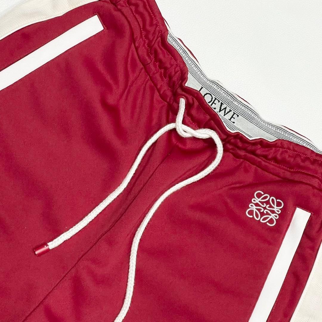 美品 LOEWE ロエベ ハーフパンツ ショートパンツ アナグラム レッド 赤