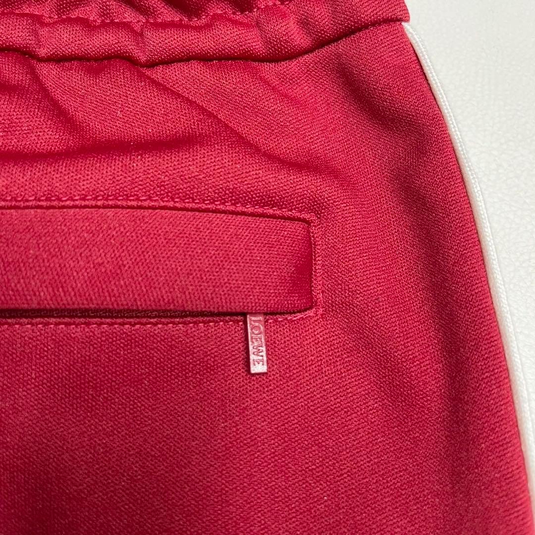 美品 LOEWE ロエベ ハーフパンツ ショートパンツ アナグラム レッド 赤