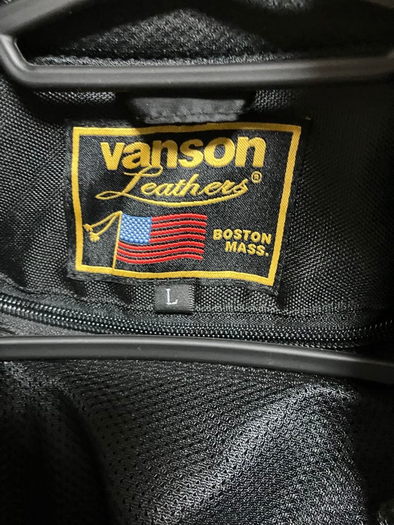 vanson ブラックジャケット メッシュLサイズ