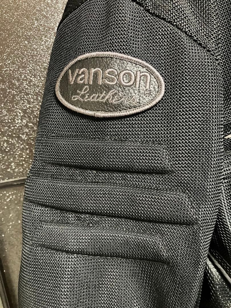 vanson ブラックジャケット メッシュLサイズ