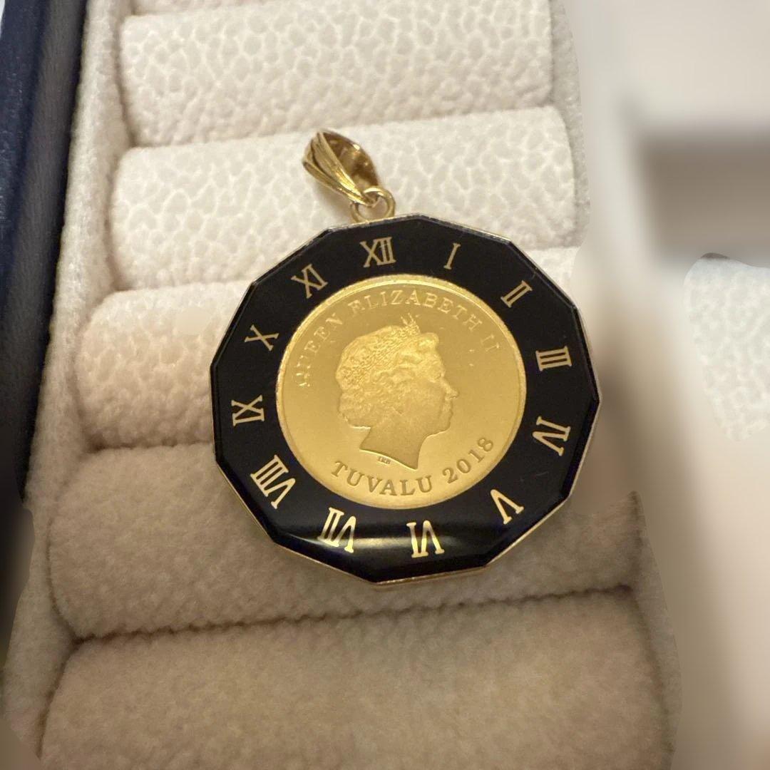 24金/18金エリザベス2世 オクタゴナルペンダント