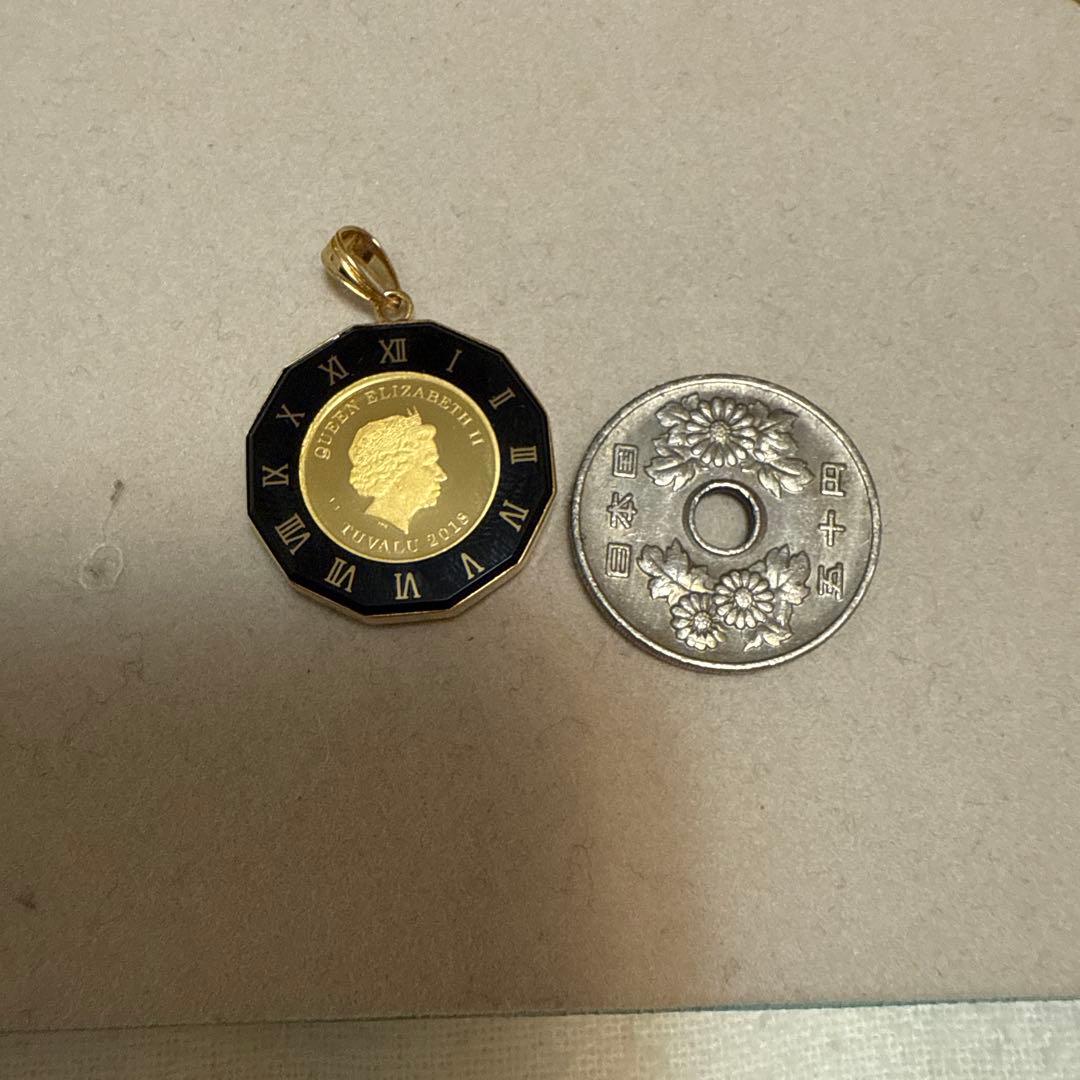 24金/18金エリザベス2世 オクタゴナルペンダント