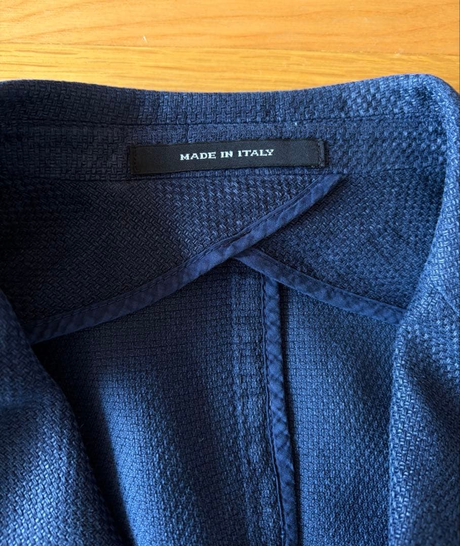 【yoroshi】TAGLIATORE ネイビー ダブルブレストジャケット