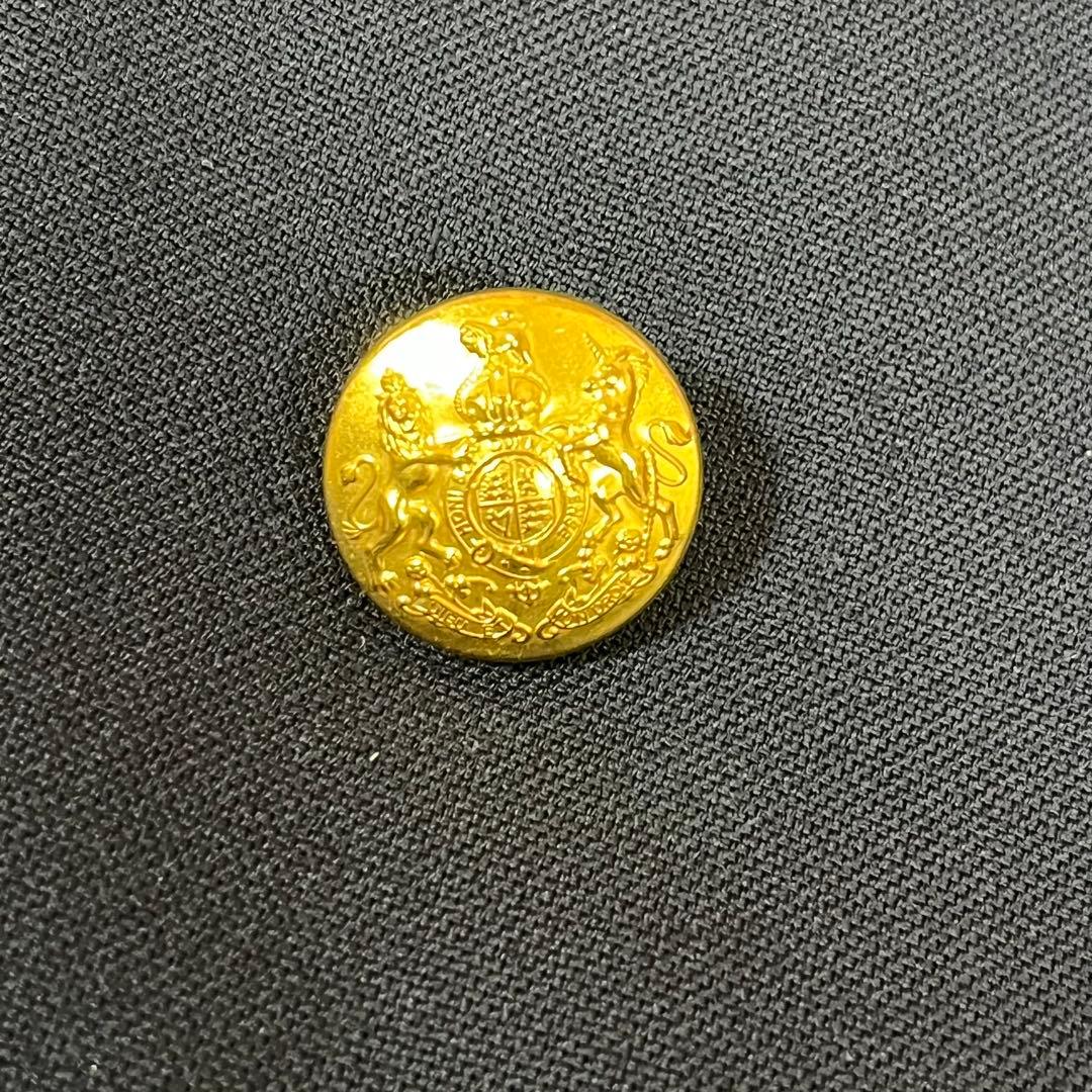 極美品❣️ポロ ラルフローレン 紺ブレ ダブル ワッペン 金ボタン ストレッチ