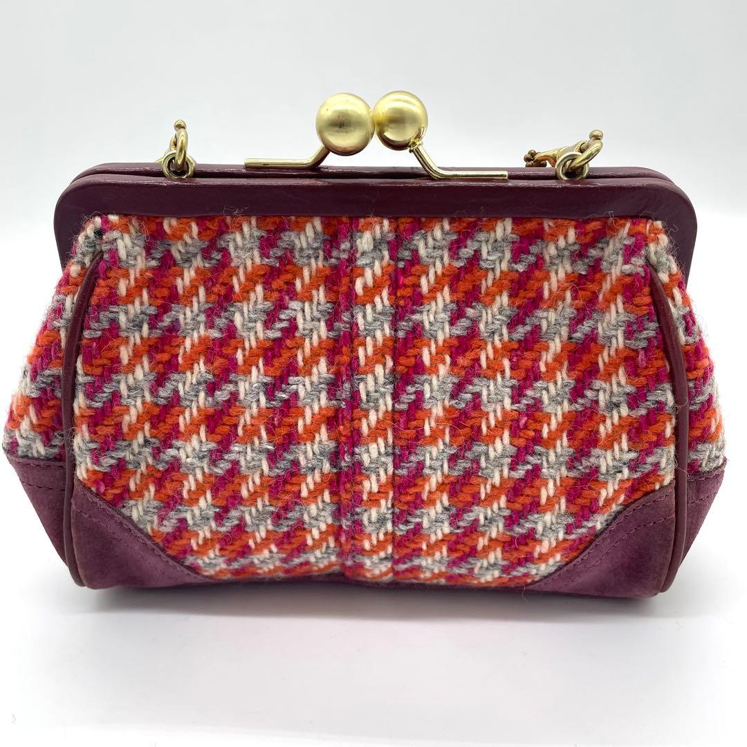 バッグ Coach handbag with clasp turnlock tweed