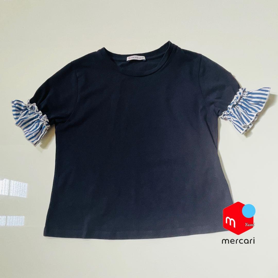 極美品 MONCLER ネイビー Tシャツ 140cm