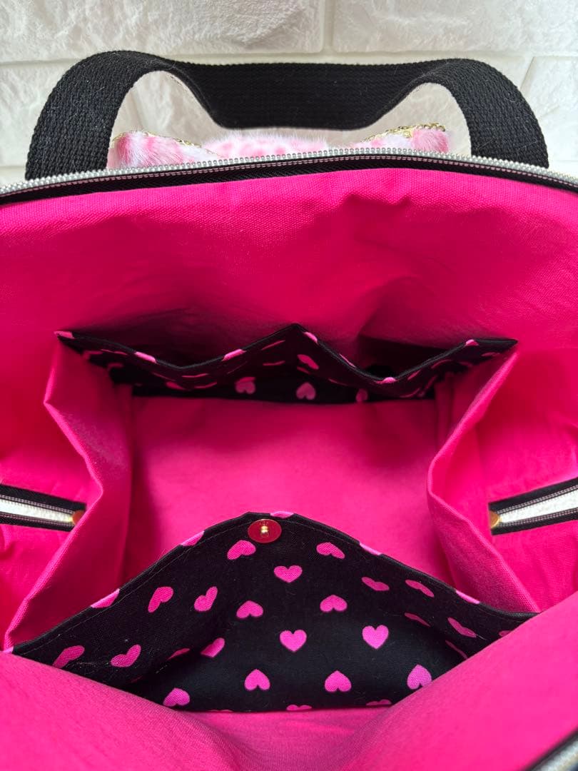 黒*こ様 コヤンイサムチョン　シェル型バッグ　ジョーズくん　ハート柄デニム　ねこ