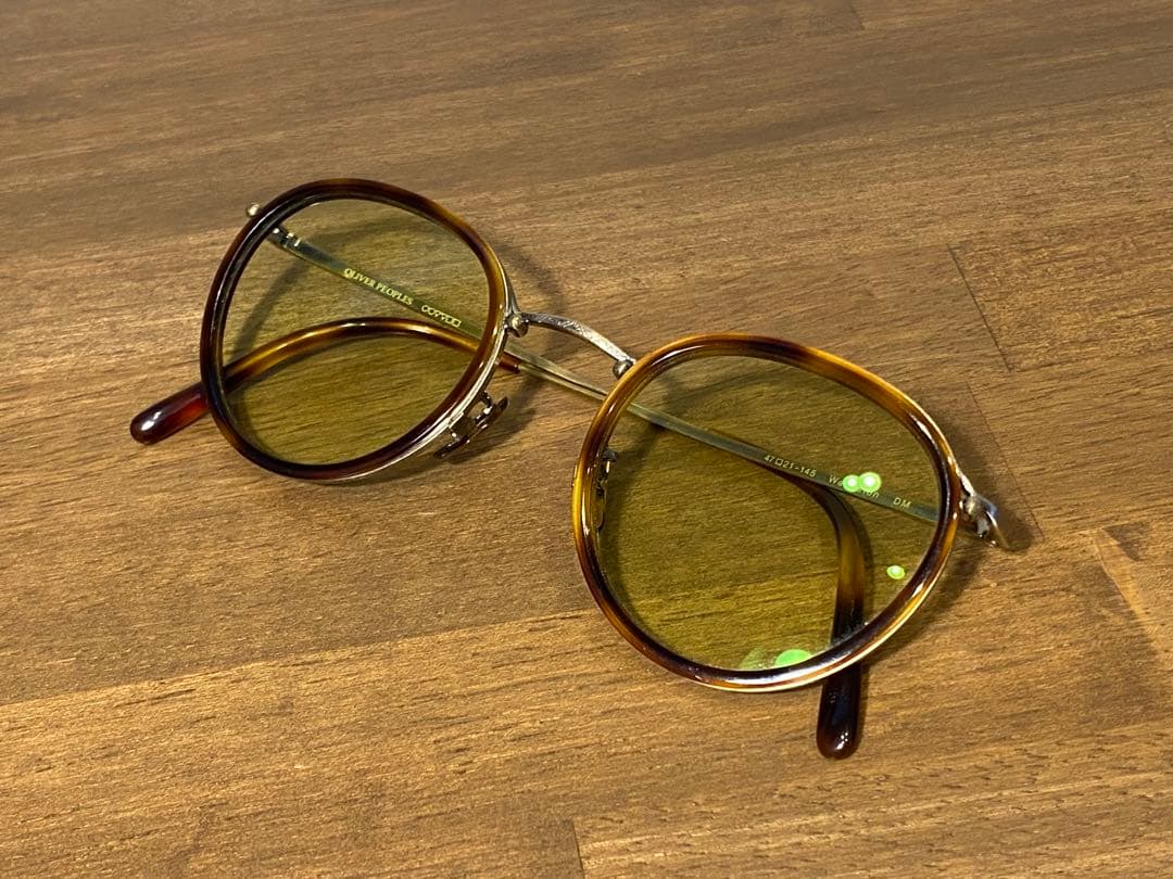 オリバーピープルズ　Waterston ラウンド グリーンレンズ