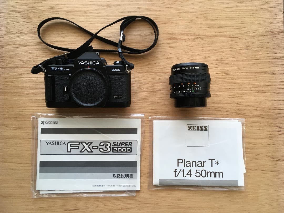 フィルムカメラ YASHICA FX-3 CONTAX Planar T* f/1.4 50mm