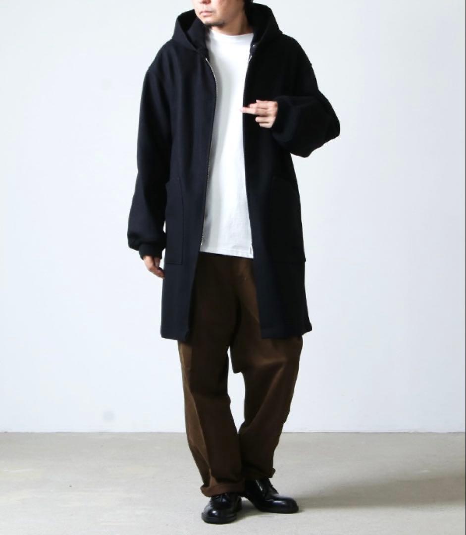 最終値下comoli メルトンフーデッドコート