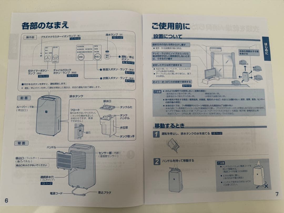 配送料込みSHARP 除湿機。
