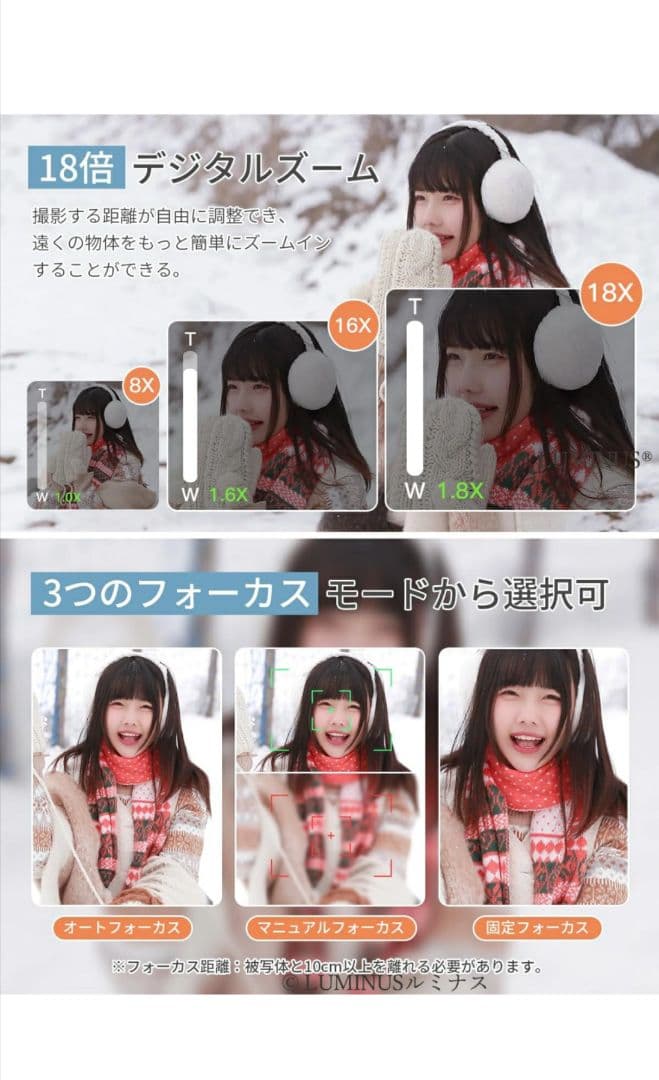 デジタルカメラ 8k 8800画素 18倍ズーム