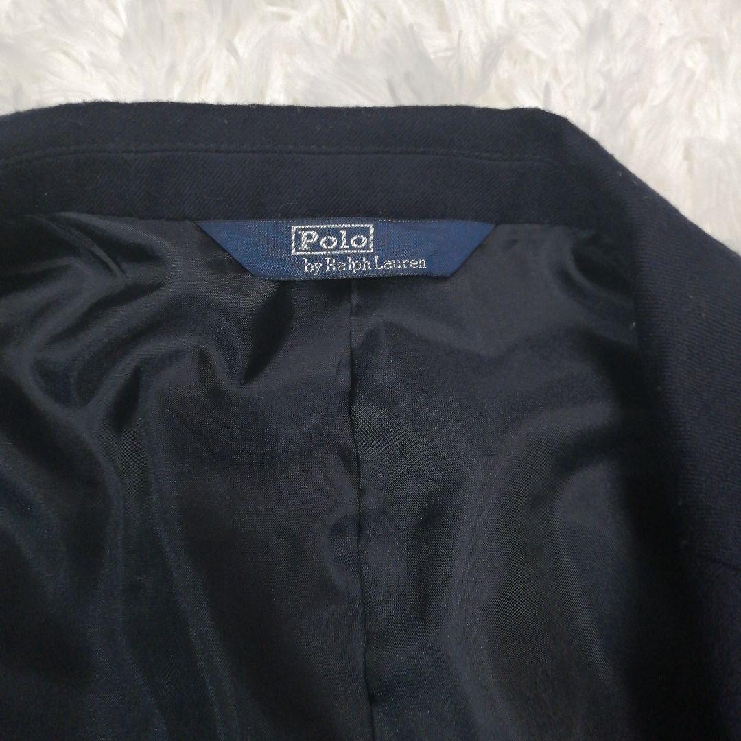 【未使用品】ポロバイラルフローレン 紺ブレ ウールジャケット 金ボタン ネイビー