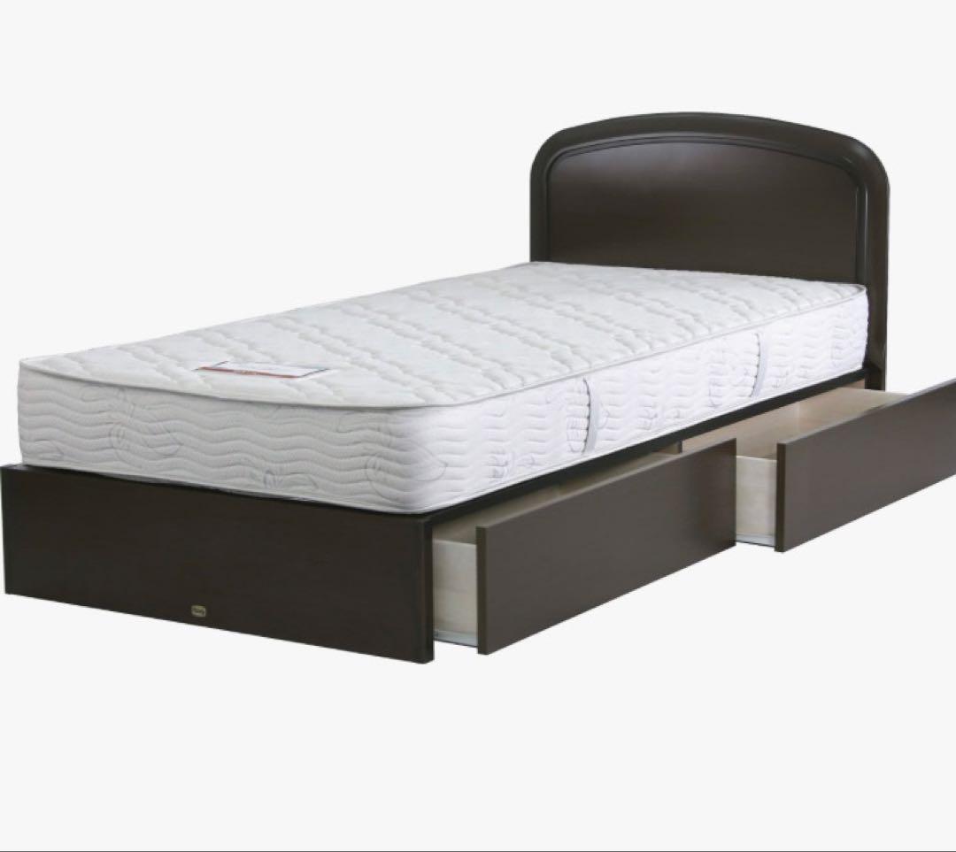 シモンズベットフレーム　新品マットレス