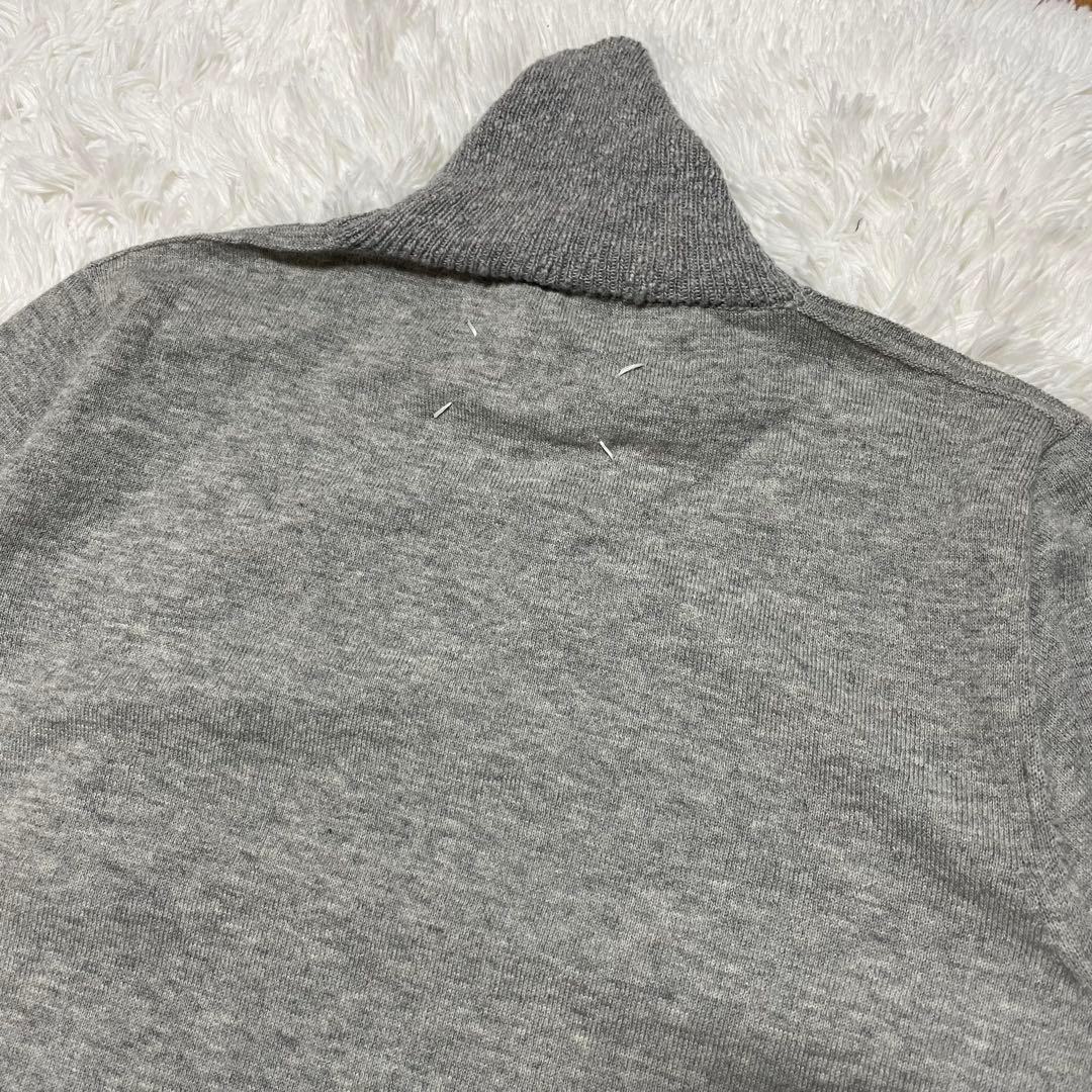 メゾンマルジェラ 17AW タートルネック ネップ加工 ニット グレー Mサイズ