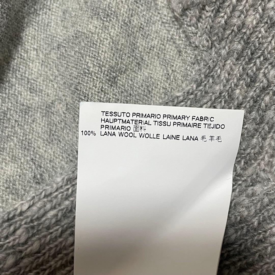 メゾンマルジェラ 17AW タートルネック ネップ加工 ニット グレー Mサイズ
