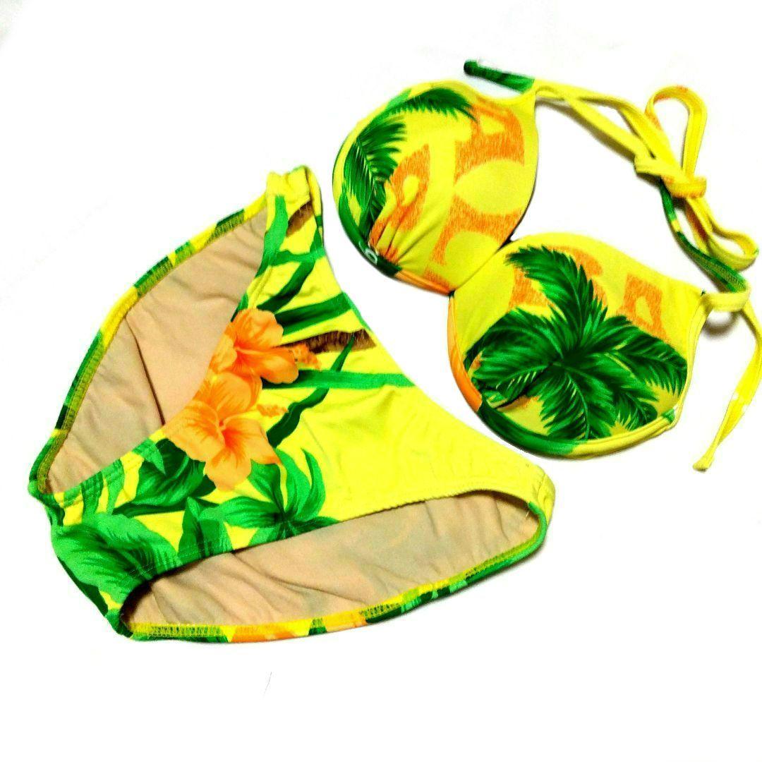当時物 レア！！ ALBAROSA❤ロゴビキニ 水着❤平成ギャル❤ハワイアン柄