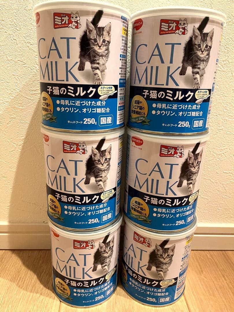 【日本ペットフード】子猫のミルク 250g ×6缶