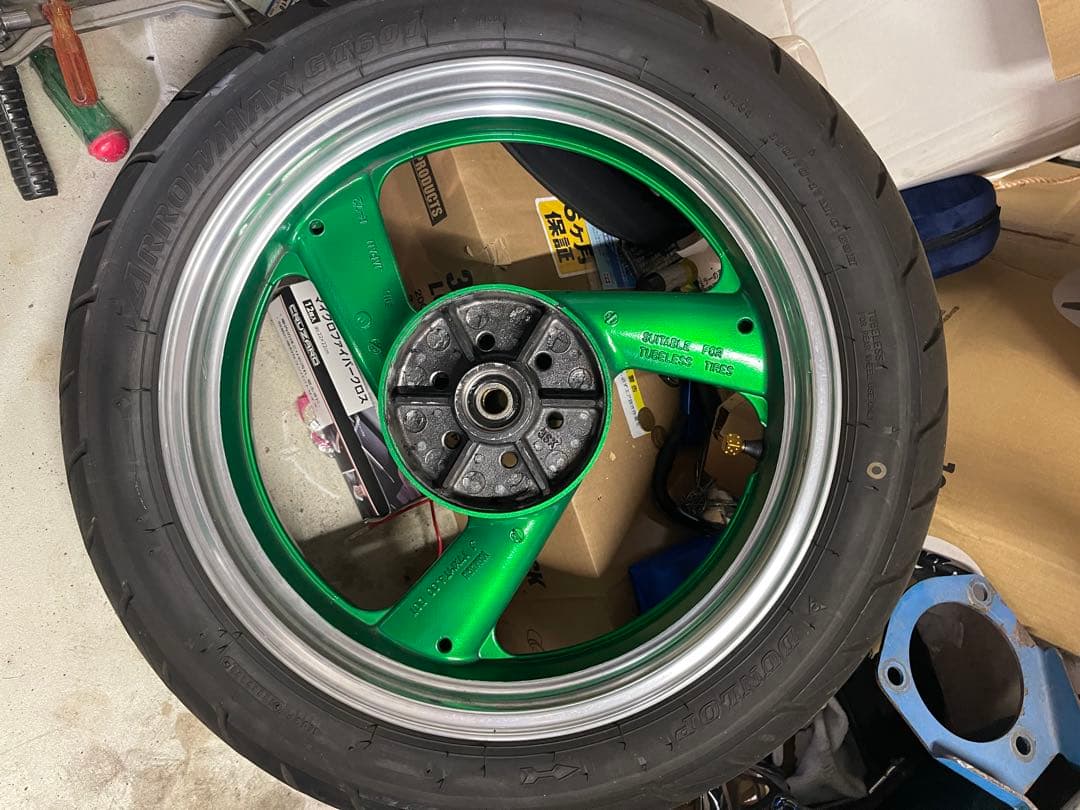 値下げ、再出品 XJR400 ホイールタイヤセット