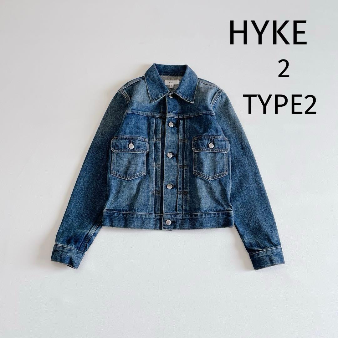 HYKE デニムジャケット レディース サイズ2/M TYPE2 2nd ブルー