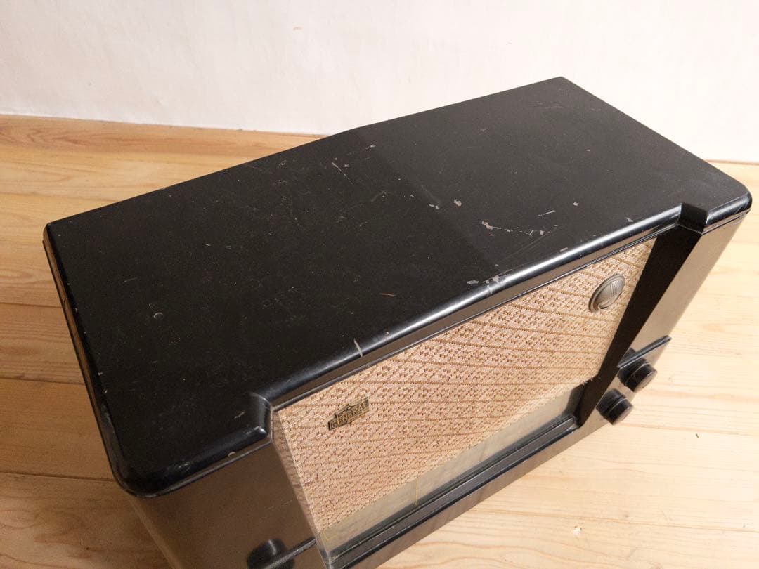 真空管ラジオ　ゼネラル　昭和初期　古道具　ビンテージ　アンティーク　レトロ