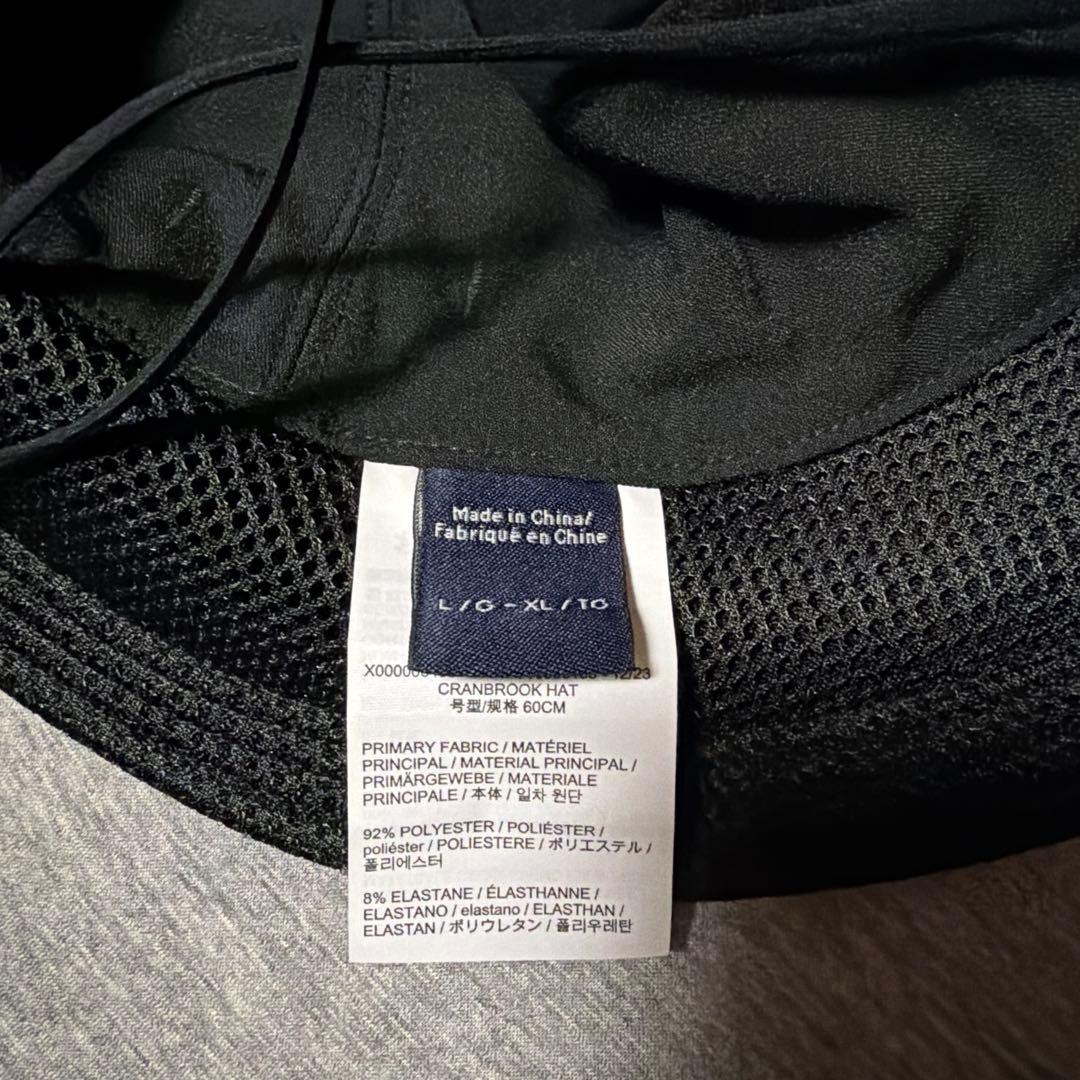 アークテリクス　クランブルックハット　黒　サイズL ベータジャケット
