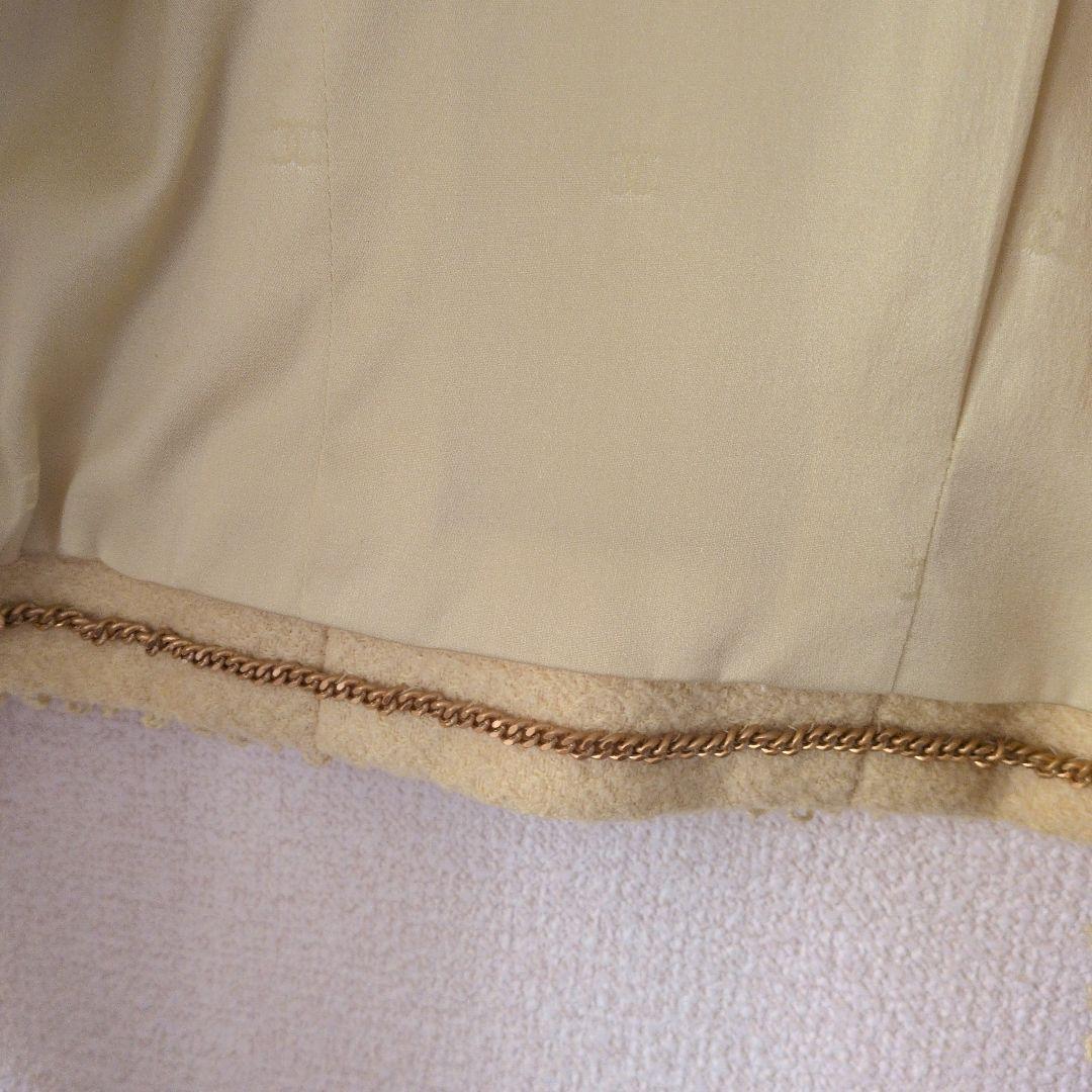 CHANEL テーラードジャケット イエロー