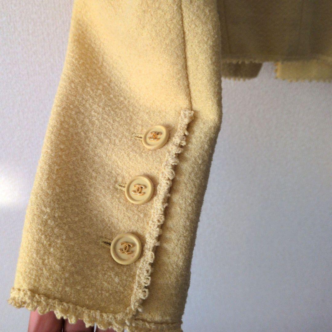 CHANEL テーラードジャケット イエロー