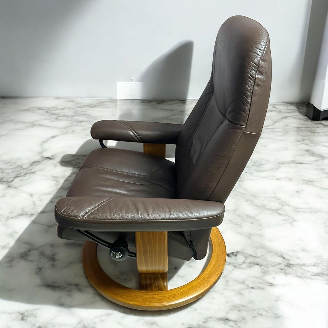 【極美品】EKORNES コンサル M ストレスレスチェア＆オットマン