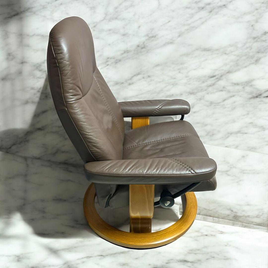 【極美品】EKORNES コンサル M ストレスレスチェア＆オットマン