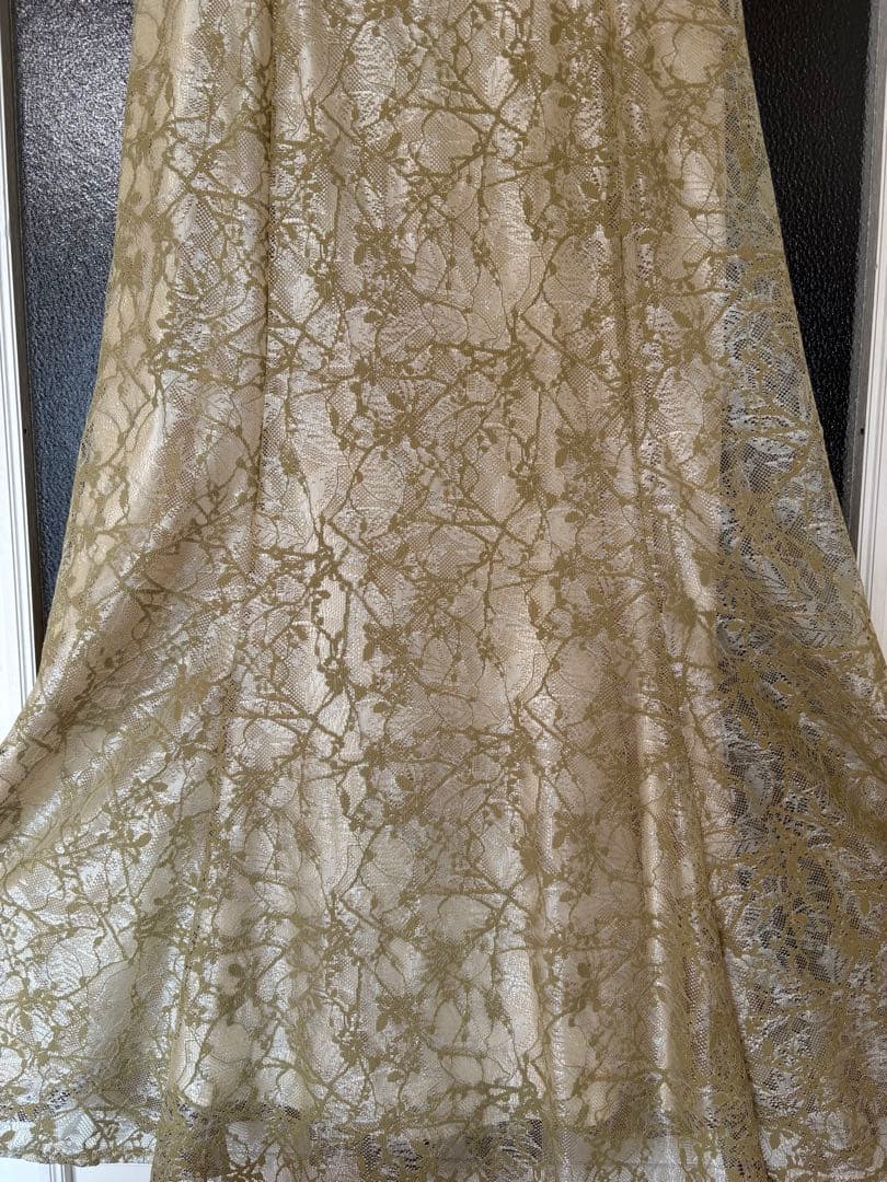 【まき】AIMER 2wayブラウス付 マーメイドラインドレス