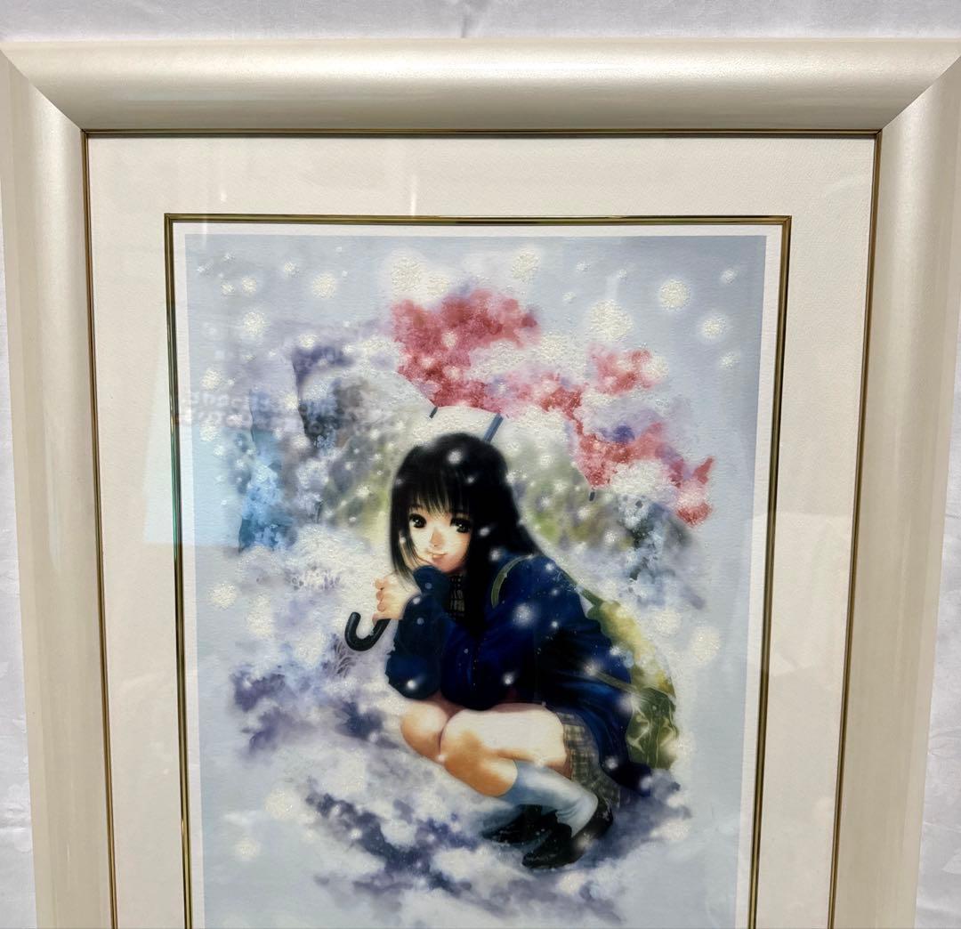 美樹本晴彦 FLAKE アールビバン 版画　直筆サイン